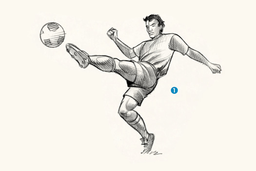 Dibujo de futbolista